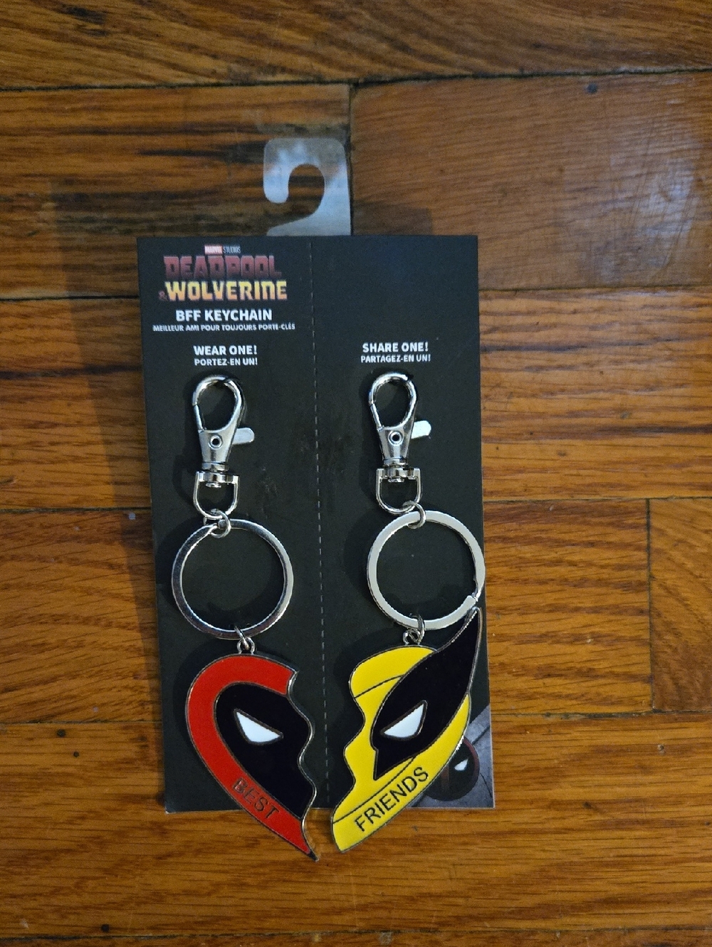 Marvel Deadpool & Wolverine BFF Keychain Set
